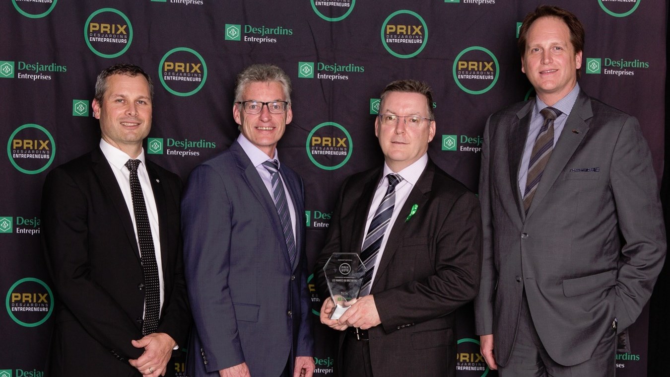 Une division du groupe Breton Tradition 1944 lauréate nationale des prix Desjardins Entrepreneurs 2016